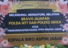 Gelombang-Solidaritas-dari-Jawa-Barat,-Karangan-Bunga-Penuhi-Mako-Polres-Sikka-Polda-NTT-atas-Ketegasan-Ungkap-TPPO