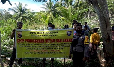 Sosialisasikan-Karhutla,-Bhabinkamtibmas-Nelle-Barat-Kunjungi-Warga-Desa