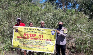 Antisipasi-Karhutla,-Bhabinkamtibmas-Polsek-Kewapante-Gencar-Lakukan-Sosialisasi-Dan-Himbauan