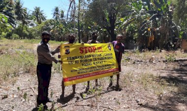 Sambangi-Dusun-Kampung-Baru,-Bripka-Rio-Ajak-Masyarakat-Untuk-Tidak-Membakar-Hutan