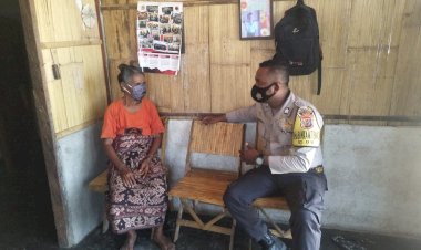 Bhabinkamtibmas-Lakukan-Sambang-Dan-Himbau-Warga-Binaanya-Pakai-Masker