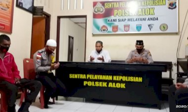 Anggota-Polsek-Alok-Gelar-Doa-Bersama-Bagi-Korban-Bencara-Erupsi-Gunung-Lewotolok-Lembata