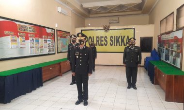 Peringati-Hari-Lahir-Pancasila,-Polres-Sikka-mengikuti-Upacara-secara-Virtual