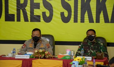 PPKM-Level-IV,-Kapolda-NTT-Minta-Forkopimda-Sikka-Masifkan-Kegaiatan-Vaksinasi,-Imbauan-Prokes-dan-Bansos