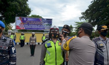 Apel-Gelar-Pasukan-Operasi-Patuh-Ranakah-2021,-Kapolres-Sikka-Bacakan-Amanat-Kapolda-NTT