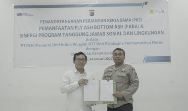 Polres-Sikka-melakukan-Perjanjian-Kerja-Sama-Dengan-PT.PLN-Pemanfaatan-Flay-As-Bottom-As-serta-Sinergi-Program-Tanggung-jawab-Sosial-dan-Lingkungan