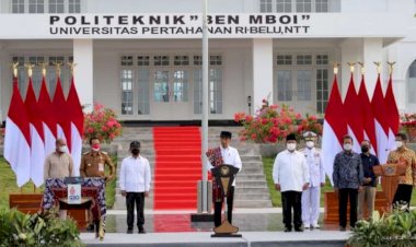 Kapolda-NTT-Hadiri-Kunker-Presiden-Jokowi-Dalam-Peresmian-Kampus-Politeknik-Ben-Mboi-Unhan-di-Belu