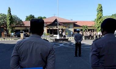 Pimpin-Apel-Pagi,-Kapolres-Tekankan-Kembali-Hal-Ini