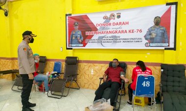 Sambut-Hut-Bhayangkara-Ke-76,-Polres-Sikka-Gelar-Donor-Darah