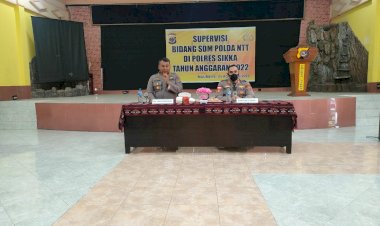 Tim-Supervisi-Bidang-SDM-Polda-NTT-Kunjungi-Polres-Sikka