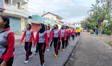 Menyongsong-HUT-Polwan-ke-74,-Polwan-Polres-Sikka-Laksanakan-Olahraga-Bersama.