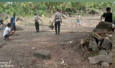 Polsek-Waigete-Grebek-Tempat-Sabung-Ayam-Di-Wilayahnya