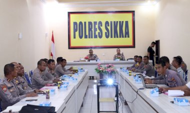 Kapolres-Sikka-Pimpin-Pelaksanaan-Anev-Bulanan