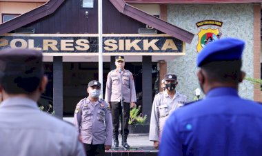 PIMPIN-APEL-PAGI-WAKA-POLRES-SIKKA-MINTA-PERSONILNYA-JADI-CONTOH-YANG-BAIK-BAGI-MASYARAKAT