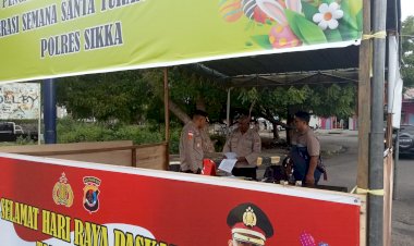 Kapolres-Sikka-Cek-Pos-Ops-Semana-Santa-2023