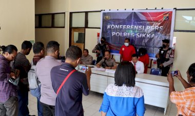 Polres-Sikka-Gelar-Konferensi-Pers-Pengungkapan-2-Kasus-Pencurian