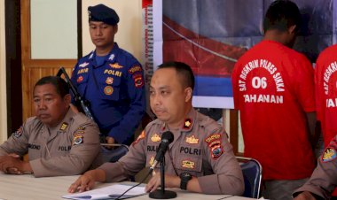 Sat-Polairud-Ungkap-Penangkapan-Ikan-Dengan-Menggunakam-Bahan-Kimia,-Polres-Sikka-Gelar-Konferensi-Pers.-