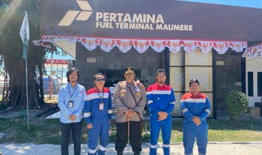 Jalin-Silahturahmi,-Kapolres-Kunjungi-PT-PLN-Persero-UP3-Flores-Bagian-Timur,-PT-Pertamina-Patra-Niaga-Fuel-Terminal-Maumere-dan-Kantor-BMKG-Kab.-Sikka