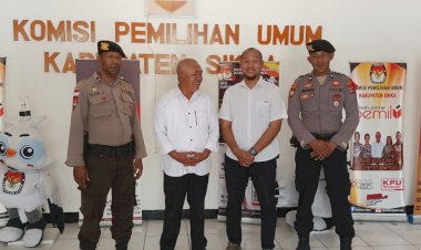Satgas-OMB-Polres-Sikka,-Laksanakan-Patroli-ke-KPU-dan-Bawaslu-Kab.-Sikka