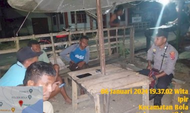 KEAMANAN-TERJAMIN,-PIKET-JAGA-SPKT-REGU-2-POLSEK-BOLA-RUTIN-LAKUKAN-PATROLI