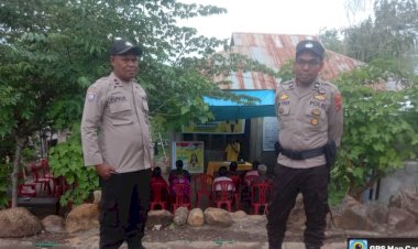 Personil-Polsek-Alok-Amankan-Lokasi-Kampanye-Di-Wilayah-Hukum-Polsek-Alok-Polres-Sikka.