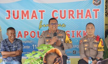 Dengar-Langsung-Keluhan-Masyarakat,-Kapolres-Sikka-Laksanakan-Jumat-Curhat-di-Desa-Mbengu