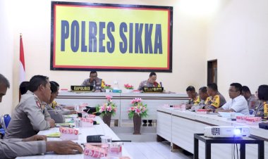 Kapolres-Sikka-Pimpin-Pelaksanaan-Anev-Bulanan