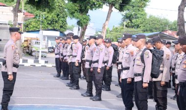 Apel-Pergeseran-Pasukan-Pengamanan-TPS-Wilayah-Jarak-Sedang-Di-Kabupaten-Sikka