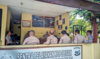 Anev-Tingkat-Polsek,-Kapolsek-Kewapante-Sampaikan-Arahan-Penting-kepada-Anggota