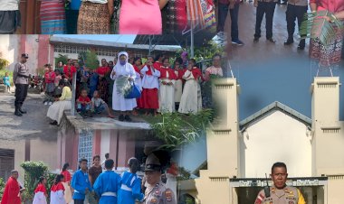 Pelaksanaan-Pengamanan-Perayaan-Misa-Minggu-Palma-Pada-Gereja-di-Wilkum-Polsek-Kewapante