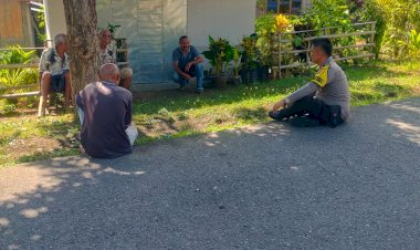 Sambang-Warga,-Kapospol-Koting-Beri-Himbauan-dan-Pesan-Kamtibmas