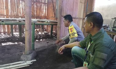 Bhabinkamtibmas-Bersama-Pemerintah-Desa-dan-Tenaga-Kesehatan-Lakukan-Eliminasi-Total-Terhadap-Hewan-Penular-Rabies-di-Wairbleler,-Pogon,-dan-Aibura