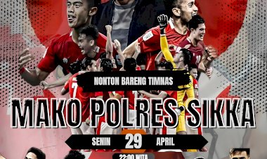 Polres-Sikka-Gelar-Nobar-AFC-U23-Asian-Cup-di-Mako-Polres