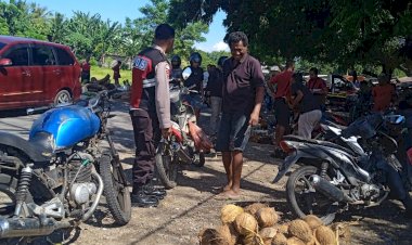 Piket-Jaga-SPKT-Polsek-Kewapante-Rutin-Laksanakan-Patroli