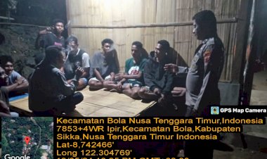 Patroli-Rutin-Piket-SPKT-Regu-I-Polsek-Bola-Polres-Sikka