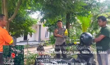 Piket-SPKT-II-Polsek-Nelle-Melaksanakan-Patroli-Rutin-Jaga-Kamtibmas