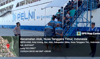 Kegiatan-Patroli-Rutin-oleh-Pos-Pol-KPPP-Laut-Polsek-Alok-Polres-Sikka