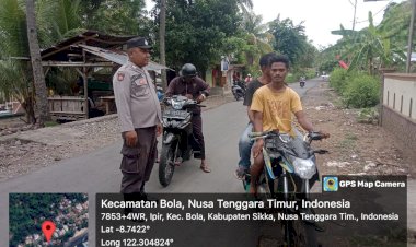 Kegiatan-Patroli-Rutin-oleh-Piket-Jaga-SPKT--Polsek-Bola-Polres-Sikka