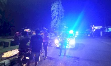 SAT-LANTAS-POLRES-SIKKA-LAKSANAKAN-PATROLI-LAMPU-BIRU-JAMIN-KAMSELTIBCARLANTAS