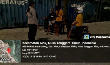 PATROLI-RUTIN-POSPOL-KP3-LAUT-DI-PELABUHAN-LAUT-MAUMERE