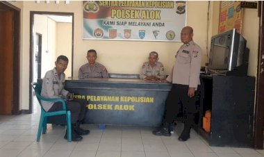 Polsek-Alok-Merilis-Situasi-Kamtibmas-Wilayah-Hukum-Polsek-Alok,-Sabtu-1-Juni-2024