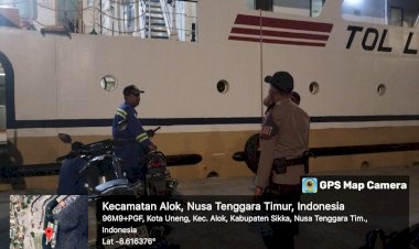 Menjelang-Perayaan-Komuni-Suci-Pertama,-Personil-KP3-Laut-Lakukan-Patroli-Kamtibmas-KRYD-di-Area-Pelabuhan