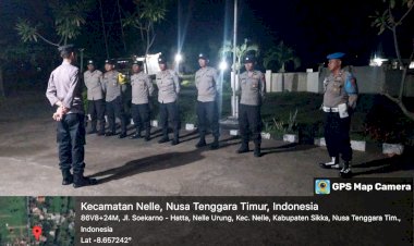 Polsek-Nelle-Ciptakan-Kamtibmas-di-Perayaan-Komuni-Suci-Pertama-2024-dengan-Apel-KRYD