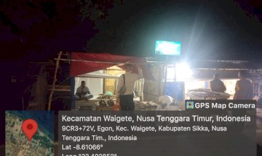 Piket-Jaga-Polsek-Waigete-Laksanakan-Patroli-di-Pasar-Rakyat-dan-Sekitarnya
