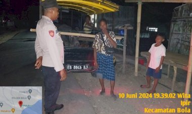 Polsek-Bola-Gelar-Patroli-Rutin-untuk-Jaga-Kondusivitas-Wilayah