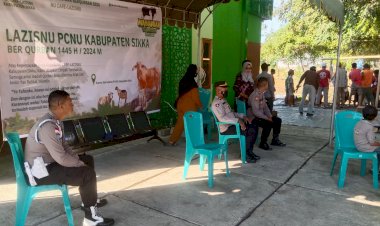 Pengamanan-Pemotongan-Hewan-Qurban-di-Kantor-Sekretariat-PCNU-Sikka-Berlangsung-Khidmat-dan-Lancar