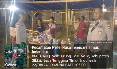 Patroli-Rutin-Polsek-Nelle-Polres-Sikka-Tingkatkan-Keamanan-Wilayah