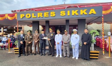 Upacara-Peringatan-Hari-Bhayangkara-ke-78-Tahun-2024-di-Polres-Sikka-Berlangsung-Khidmat-dan-Meriah