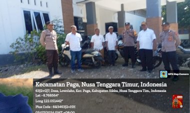 Patroli-Polsek-Paga--Polres-Sikka-Membina-Ketertiban-dan-Keamanan-di-Desa-Paga