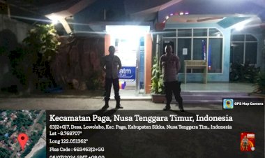 Polsek-Paga-Polres-Sikka-Gelar-Patroli-Obyek-Vital-di-Wilayah-Paga
